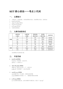 KET核心语法-代词用法与练习