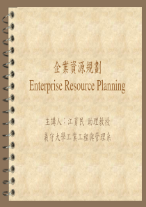 (ERP)企业资源规划