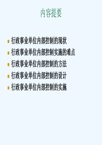 行政事业单位内部控制设计方案