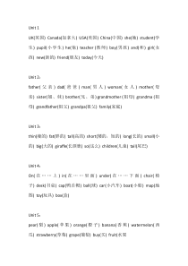 人教版三年级英语下册知识点总结