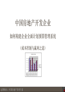 房地产公司如何构建企业全面计划预算管理系统_119页