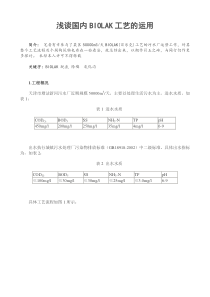 浅谈国内BIOLAK工艺的运用