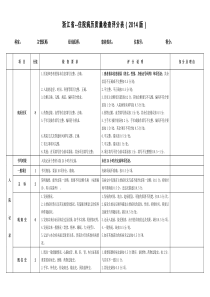 修正后浙江省住院病历质量检查评分表(2014版)