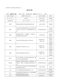 物业部培训计划