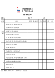 仓库安全巡查记录表