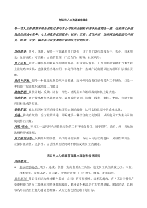 某公司人力资源管理基本理念和指导原则