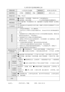 人员伤害应急预案演练记录