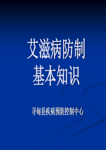 艾滋病性病基本知识(培训幻灯)