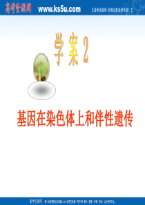 2012届高考生物一轮复习课件：2-2 基因在染色体上和伴性遗传(人教版必修2)