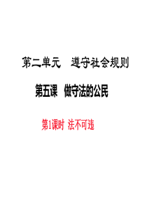 2017秋(人教部编版)八年级道德与法治上册教学课件_5.1法不可违 (共25张PPT)