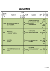 69风险和机遇评估分析表