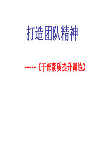 打造企业团队精神(PPT_37页)(1)