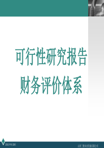 可行性研究报告财务评价体系