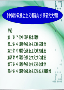 中国特色社会主义理论与实践研究-课件