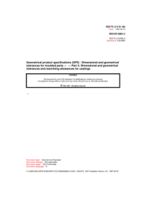 ISO 8062-2-2013 压铸件尺寸公差和加工余量,稀有文档