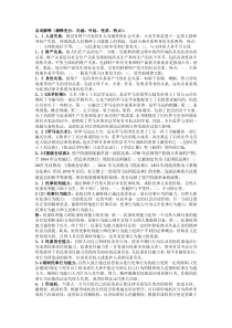 民法总论名词解释及简答题范围