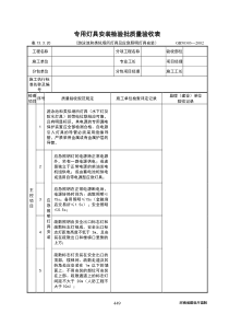 20专用灯具安装检验批质量验收表(游泳池和类似场所及应急照明灯具安装)