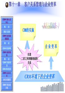 第11章客户关系管理与企业变革客户关系管理