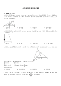 2013年八年级上数学《三角形》期末复习试题及答案解析