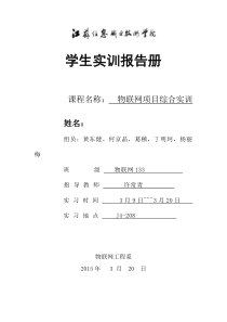 物联网133-项目实训报告