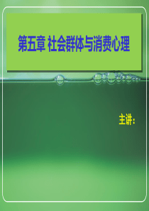 消费心理学第五章社会群体与消费心理