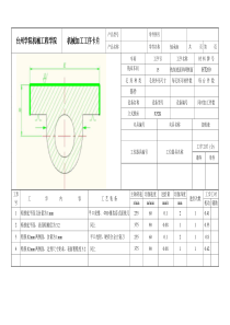 轴承座加工工序卡片