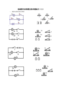电路图与实物图互换专题练习(二)