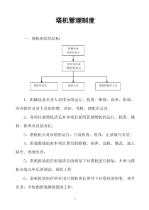 塔机管理制度