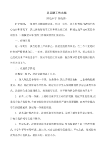 教师见习期工作总结文档