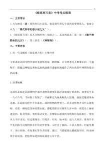 名著《海底两万里》文学常识知识点重点考点及练习题含答案