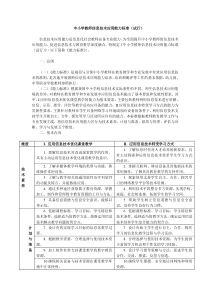 中小学教师信息技术应用能力标准