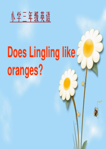 外研版(三起)三下《Unit-2-Does-Lingling-like-oranges》课件