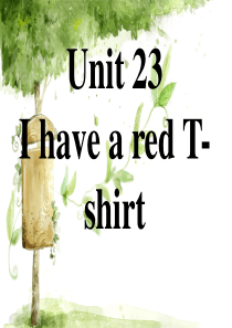 Unit-23--I-have-a-red-T-shirt