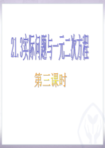 21.3实际问题与一元二次方程(第三课时)