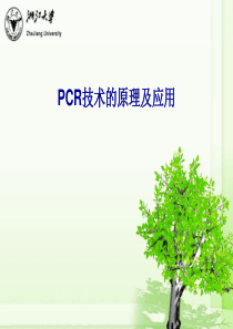 PCR技术的原理及应用