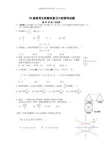 09届高考文科数学复习六校联考试题