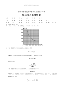 2018年全国卷1理综高考试题及答案word版历年理综高考试题