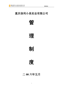 公司管理制度(修)