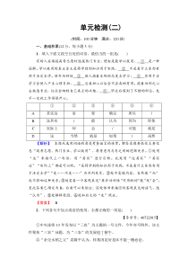 2018版高中语文人教版选修外国小说欣赏同步练习题单元检测2