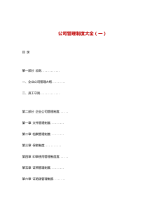 公司管理制度（DOC37页）