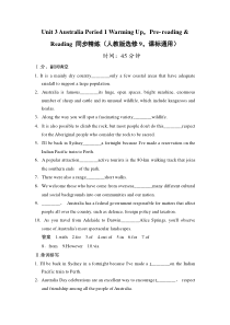 Unit3AustraliaPeriod1WarmingUpPrereading