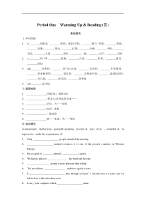 Unit4PeriodOne2高中英语人教版选修8配套Word版文档