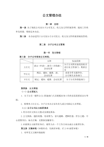 公文管理办法