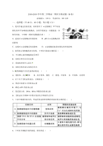 新疆20182019学年阿勒泰地区第二高级中学高一下学期期末生物试题