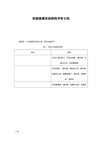 铁路售票系统架构评审文档