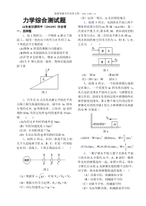 高一物理力学综合测试题