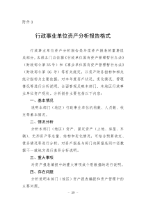 资产分析报告格式