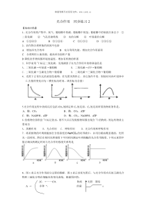 高中生物必修1光合作用同步练习2