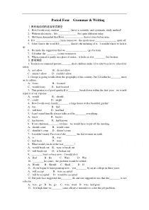 高中英语人教版选修6课时作业Unit1Period4