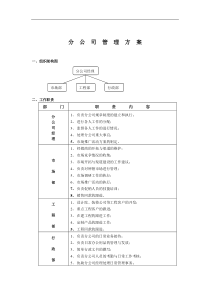 分公司管理办法（DOC 9页）